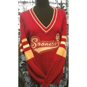Oklahoma Sooners Womens V Neck Sweater- WEAR by Erin Andrews